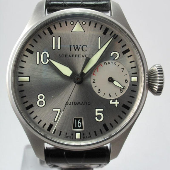 IWC FATHER AND SON STAINLESS STEEL BIG PILOT RHODIUM DIAL SET IW500906 IW325519