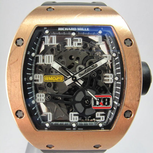 RICHARD MILLE ROSE GOLD RM29 AUTOMATIC BOX & PAPERS