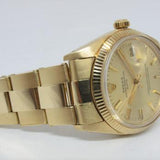 ROLEX 1978 VINTAGE 14K YELLOW GOLD OYSTER PERPETUAL DATE MINT 1503