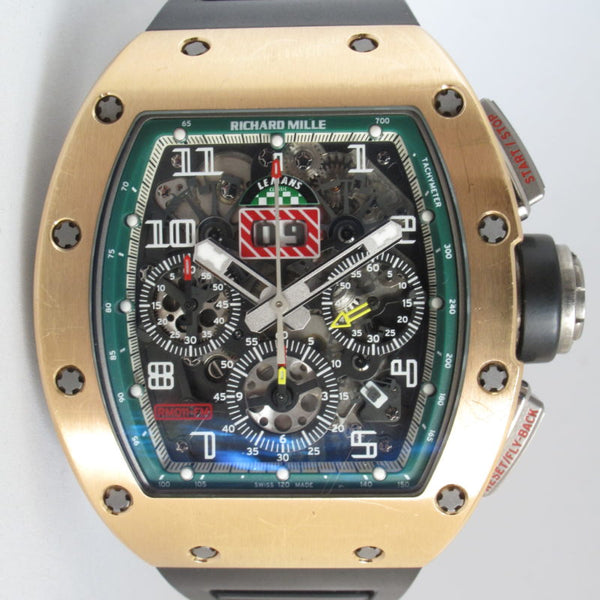 RICHARD MILLE LE MANS ROSE GOLD FELIPE MASSA FLYBACK