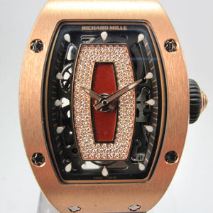 RICHARD MILLE RM07-01 ROSE GOLD JASPER & DIAMOND DIAL BOX & PAPERS