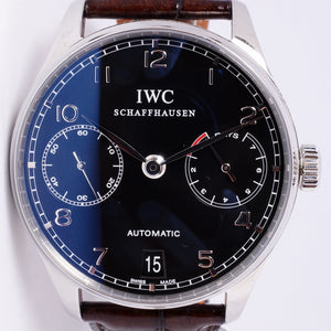 IWC PORTUGUIESER 7 DAY AUTOMATIC BOX PAPERS 5001-09