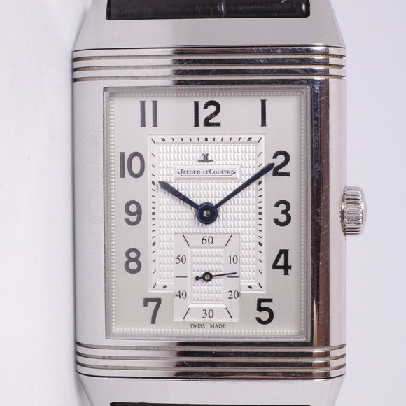 JAEGER LECOULTRE GRANDE REVERSO STAINLESS STEEL BOX & PAPERS 273.8.04