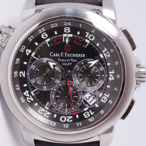 CARL F BUCHERER PATRAVI TRAVELTEC GMT BOX & PAPERS 10620.08.33.02