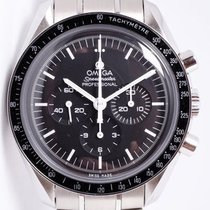 OMEGA SPEEDMASTER MOONWATCH PROFESSIONAL CHRONOGRAPH MINT BOX & PAPERS 3 BRACELETS, 3 STRAPS AWESOME SET!