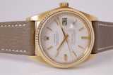 ROLEX YELLOW GOLD TIFFANY DATEJUST WHITE DIAL 16018