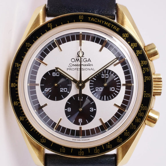 OMEGA YELLOW GOLD SPEEDMASTER MOONWATCH JAPAN EXCLUSIVE LIMITED EDITION 