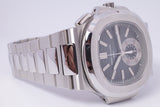 PATEK PHILIPPE NAUTILUS CHRONOGRAPH STAINLESS STEEL BLUE DIAL 5980/1A