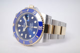 ROLEX 2022 41mm TWO TONE SUBMARINER BLUE 126613 BOX & PAPERS