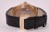 AUDEMARS PIGUET 41mm ROSE GOLD ROYAL OAK BLACK DIAL MINT BOX & PAPERS 15400OR