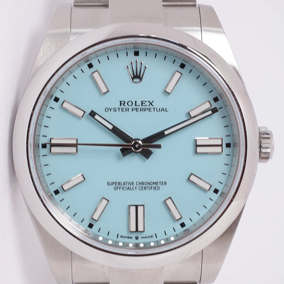 ROLEX OYSTER PERPETUAL 41 TURQUOISE 