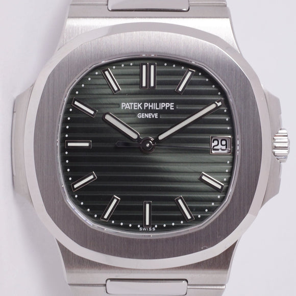 PATEK PHILIPPE NEW NAUTILUS 5711 OLIVE GREEN DIAL – Honolulu Time