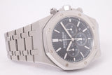 AUDEMARS PIGUET 41mm ROYAL OAK CHRONOGRAPH BLACK DIAL BOX & PAPERS 26320ST.OO.1220ST.01