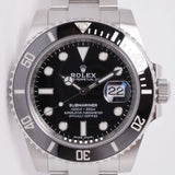 ROLEX NEW 2020 40mm SUBMARINER CERAMIC STAINLESS STEEL 116610 BOX & PAPERS