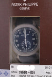 PATEK PHILIPPE NEW 2023 SEALED WHITE GOLD AQUANAUT CHRONOGRAPH BLUE DIAL 5968G BOX & PAPERS