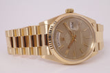 ROLEX 1974 VINTAGE YELLOW GOLD DAY-DATE PRESIDENT RARE CAPPUCCINO DIAL 1803