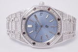 AUDEMARS PIGUET NEW WHITE GOLD ROYAL OAK JUMBO ULTRA THIN  BOX & PAPERS 15202BC.ZZ.1241BC.02