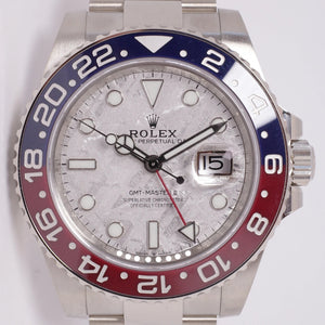 ROLEX NEW WHITE GOLD GMT PEPSI METEORITE DIAL “Superman” 126719