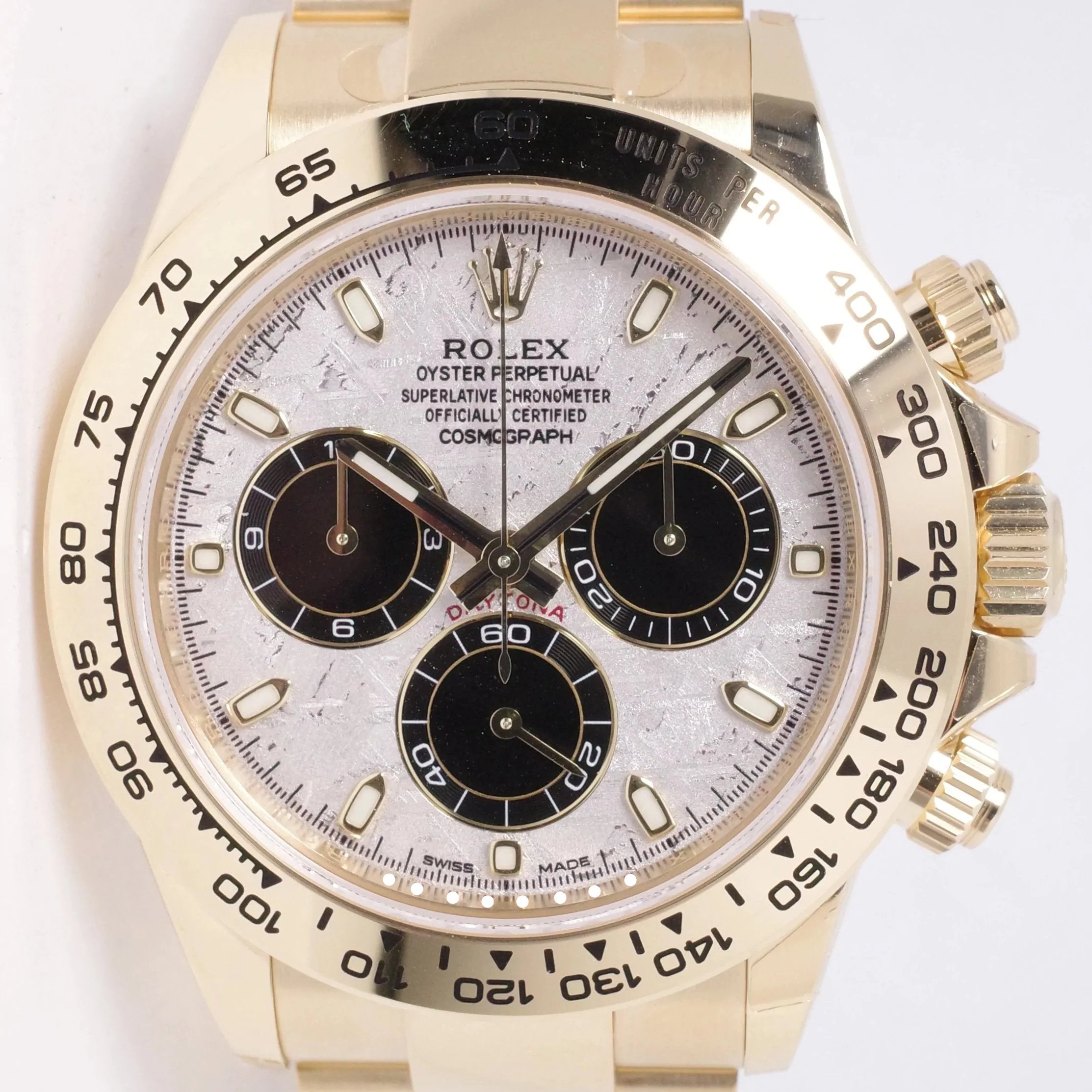 ROLEX NEW 2023 YELLOW GOLD DAYTONA METEORITE DIAL 116508 BOX