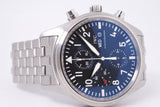 IWC PILOT CHRONOGRAPH BLACK DIAL AUTOMATIC STAINLESS STEEL IW371704 BOX & PAPERS$3,875