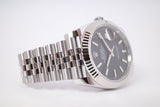 ROLEX NEW 2022 DATEJUST 41 BLACK DIAL FLUTED BEZEL JUBILEE BRACELET 126334 BOX PAPERS $12,500