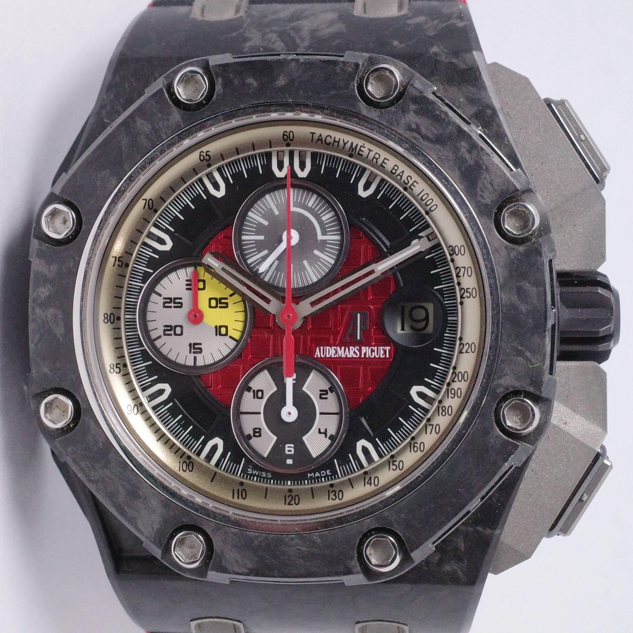 AUDEMARS PIGUET NEW OLD STOCK ROYAL OAK OFFSHORE CARBON GRAND PRIX BOX Honolulu Time