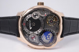 GREUBEL FORSEY ROSE GOLD GMT EXECUTION SPECIALE GLOBE TOURBILLON COMPLETE SET BOX & PAPERS, FRESH FACTORY SERVICE WITH RECEIPTS $325,000