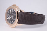 PATEK PHILIPPE NEW 2022 ROSE GOLD TRAVEL TIME AQUANAUT 5164R BOX & PAPERS