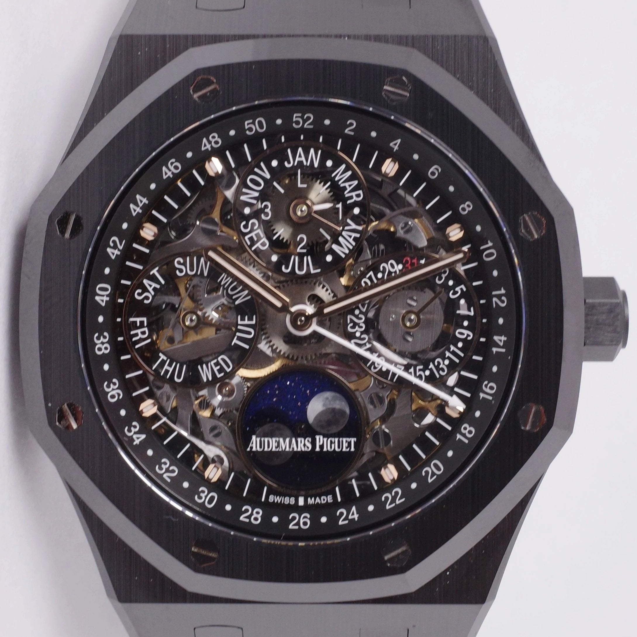 AUDEMARS PIGUET NEW ROYAL OAK CERAMIC SKELETON QUANTIEME PERPETUAL