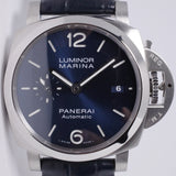 PANERAI 42mm LUMINOR MARINA BLUE DIAL 1950 CASE 3 DAY AUTOMATIC PAM 01393