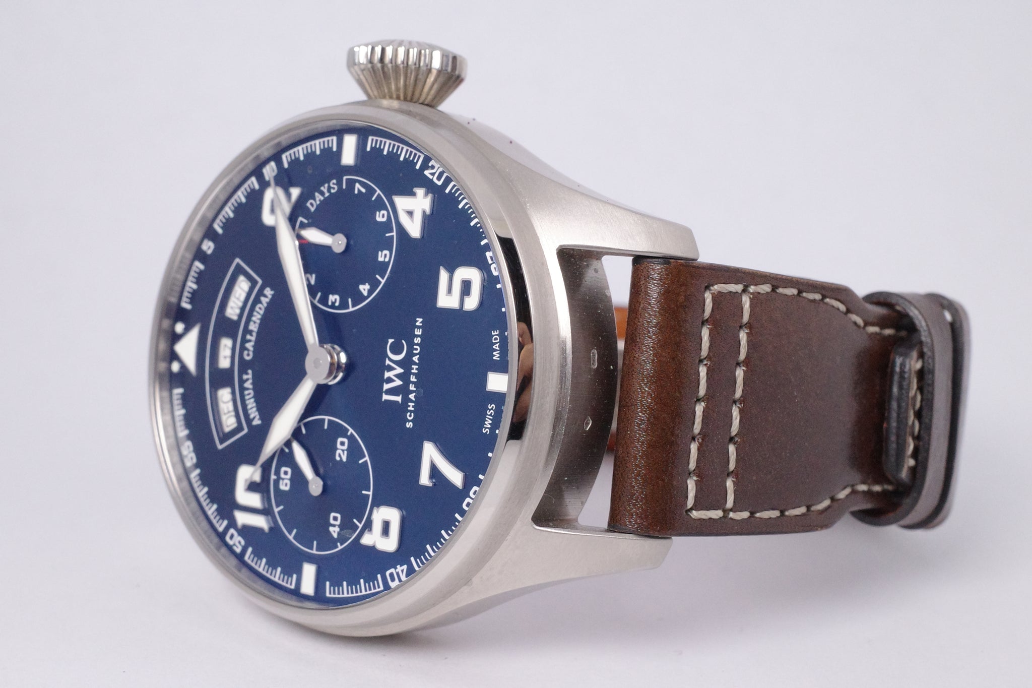 IWC BIG PILOT S WHITE GOLD ANNUAL CALENDAR EDITION LE PETIT PRINCE IW5 Honolulu Time