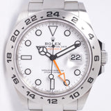 ROLEX 2023 42mm EXPLOER II POLAR WHITE DIAL 226570 BOX & PAPERS