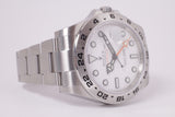 ROLEX 42mm EXPLOER II POLAR WHITE DIAL MINT 216570 BOX & PAPERS