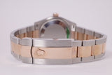 ROLEX NEW TWO TONE ROSE GOLD 31mm DATEJUST CHOCOLATE DIAMOND DIAL 278241