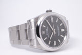 ROLEX NEW 2022 36mm OYSTER PERPETUAL 126000 BLACK DIAL BOX & PAPERS
