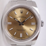 ROLEX 36mm OYSTER PERPETUAL 116000 WHITE GRAPE DIAL BOX & PAPERS