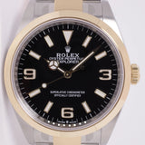 ROLEX NEW 2021 TWO TONE 36mm EXPLORER I BOX & PAPERS 124273