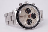 ROLEX 1976 VINTAGE DAYTONA BIG RED SILVER PANDA DIAL 6263