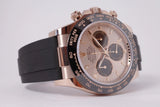 ROLEX NEW 2023 ROSE GOLD DAYTONA PINK DIAL OYSTER FLEX 116515 BOX & PAPERS