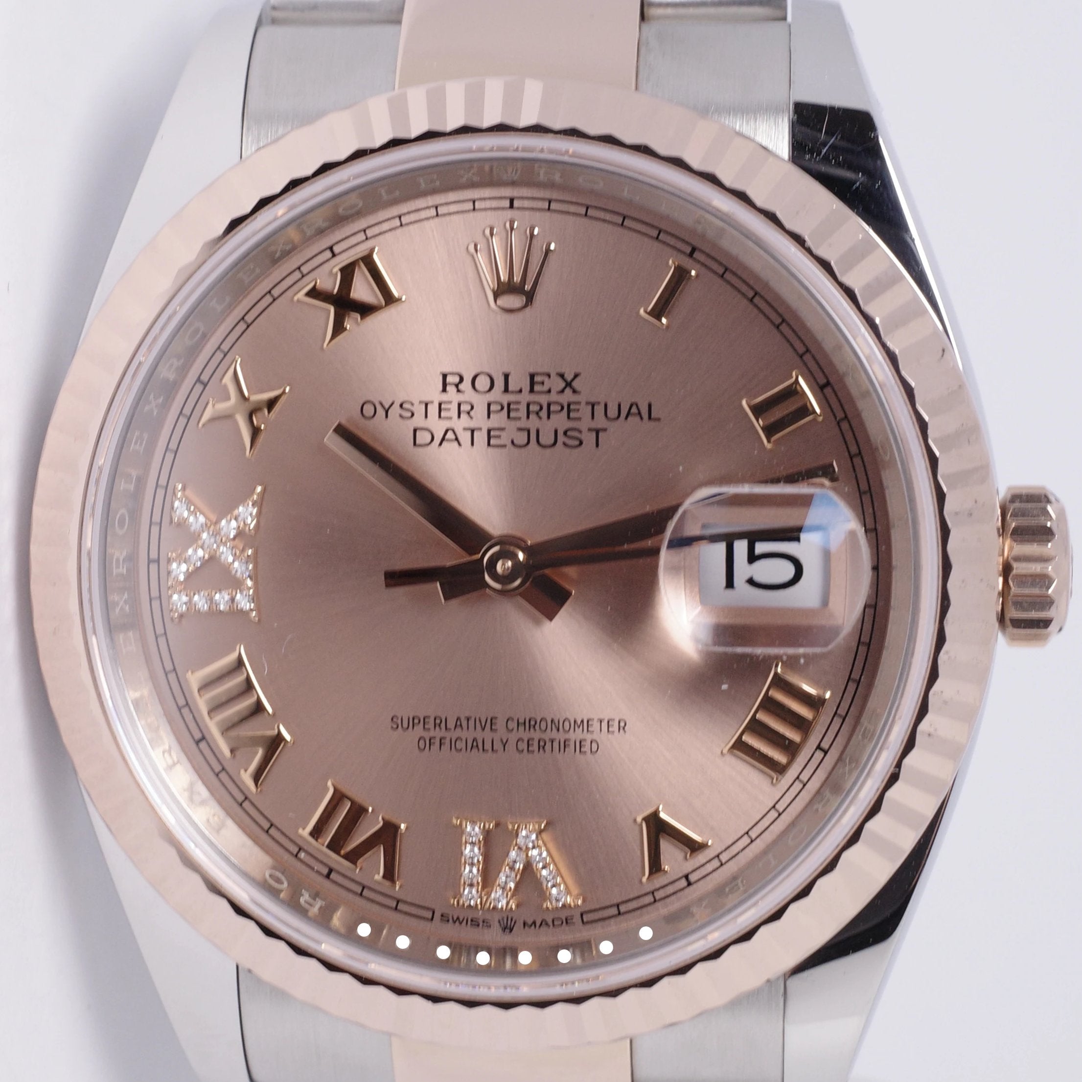 roseさま専用 ROLEX 2019 DATEJUST TWO TONE STEEL & ROSE GOLD, PINK ROMAN