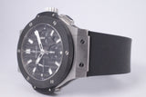 HUBLOT BIG BANG STAINLESS STEEL , CERAMIC BEZEL, CARBON FIBER DIAL BOX & PAPERS