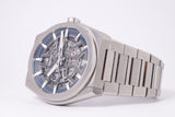 ZENITH TITANIUM DEFY CLASSIC SKELETON DIAL MINT BOX & PAPERS