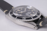 ROLEX VINTAGE DATE SUBMARINER 1680 WITH LIGHT BEIGE TONE PATINA ON STRAP $9,500