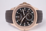 PATEK PHIIPPPE ROSE GOLD TRAVEL TIME AQUANAUT 5164R MINT BOX & PAPERS