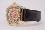 CARTIER YELLOW GOLD LARGE TORTUE TURTLE MOTIF DIAL LIMITED EDITION $39,500