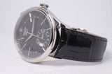 ROLEX NEW WHITE GOLD CELLINI DUAL TIME BLACK DIAL 50529 BOX & PAPERS