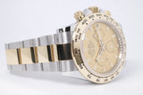 ROLEX NEW 2023 TWO TONE DAYTONA CHAMPAGNE DIAL 116503 BOX & PAPERS