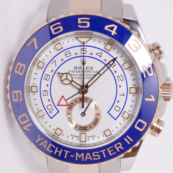 ROLEX 2021 YACHTMASTER II TWO TONE STAINLESS STEEL & ROSE GOLD 116681