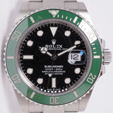 ROLEX BRAND NEW GREEN SUBMARINER 126610LV 41MM KERMIT / STARBUCKS