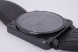 BELL & ROSS ALL BLACK CERAMIC PHANTOM LIMITED EDITION BR01-92 BOX & PAPERS